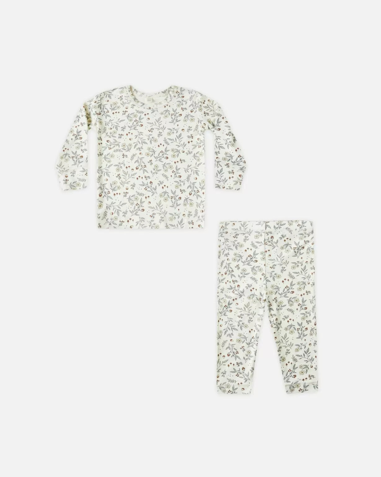 Quincy Mae Ivory Woodland | Bamboo PJ Set
