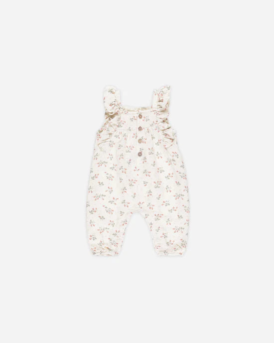 Quincy Mae Ivory Strawberries | Nova Romper