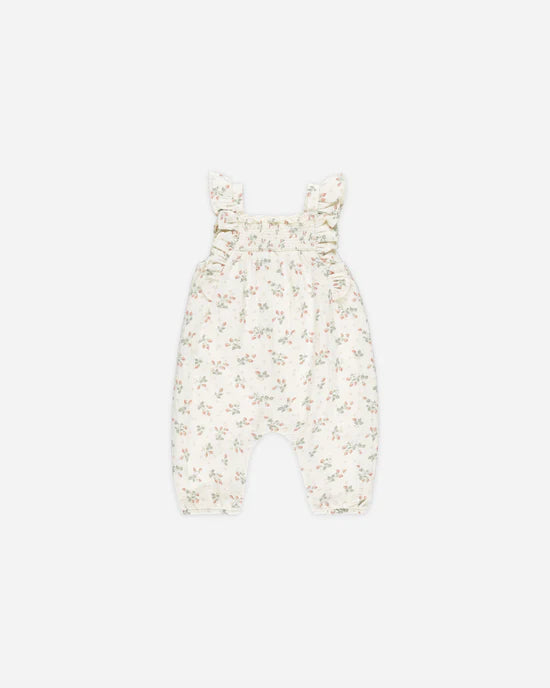 Quincy Mae Ivory Strawberries | Nova Romper