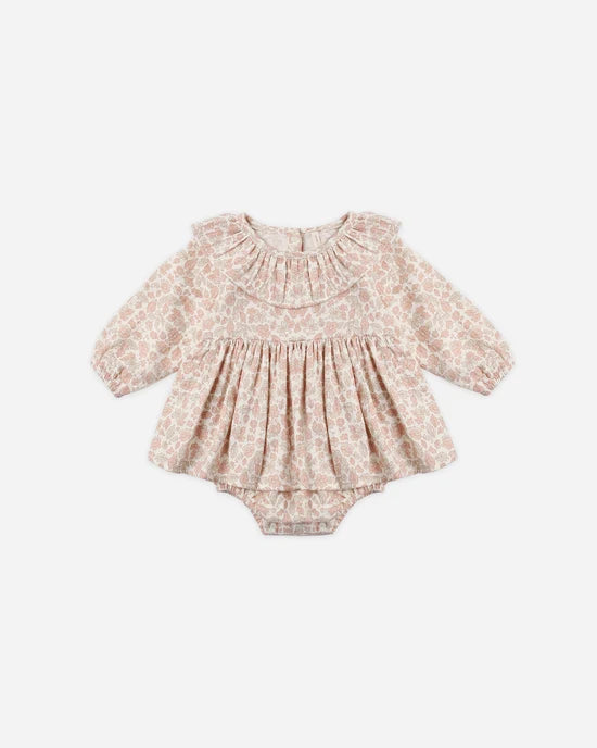Quincy Mae Ivory Pink Blossom | Thalia Romper
