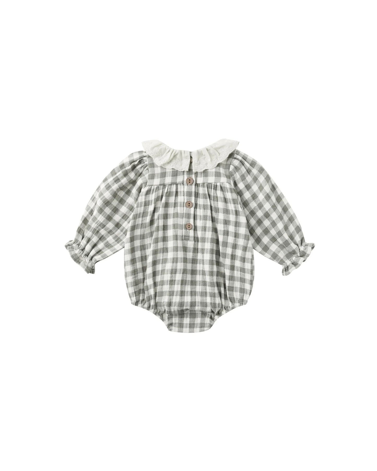 Quincy Mae Green Forest Check | Callie Romper
