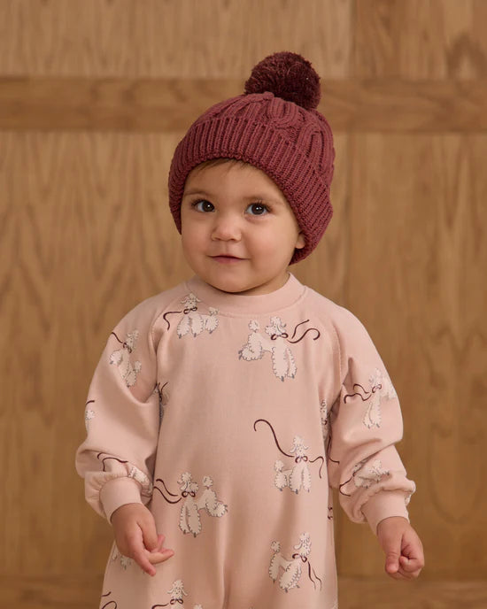 Rylee + Cru Blush Poodles | Raglan Jumpsuit