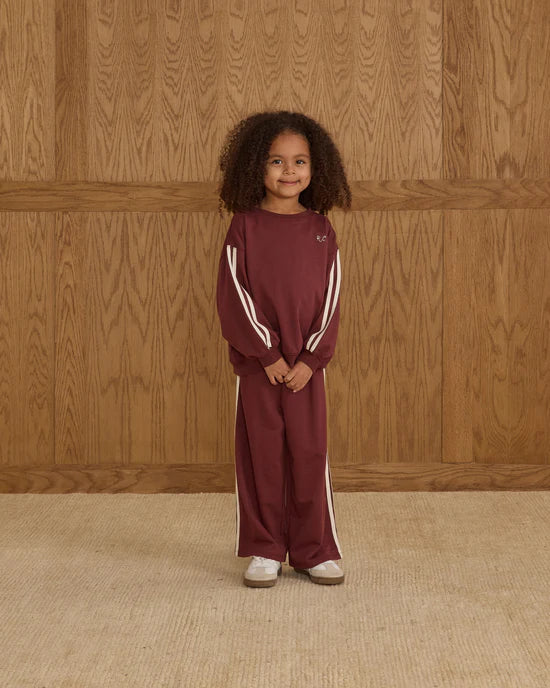 Rylee + Cru Burgundy | Oversized Sweatshirt