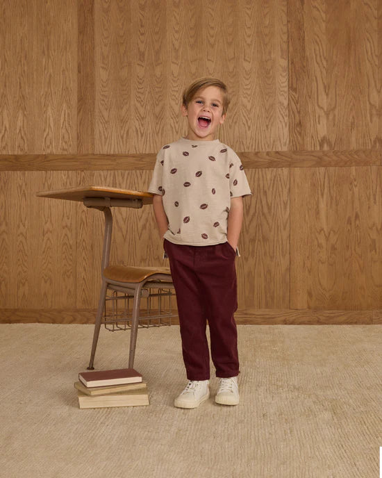 Rylee + Cru Stone Footballs | Raw Edge Tee