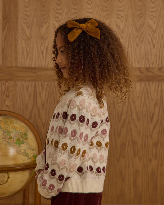 Rylee + Cru Natural Floral Jacquard | Cheyenne Cardigan