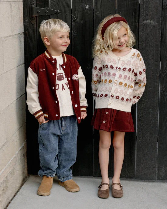 Rylee + Cru Natural Floral Jacquard | Cheyenne Cardigan