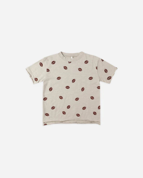 Rylee + Cru Stone Footballs | Raw Edge Tee