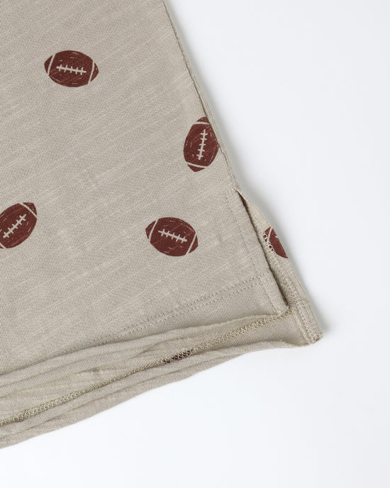 Rylee + Cru Stone Footballs | Raw Edge Tee