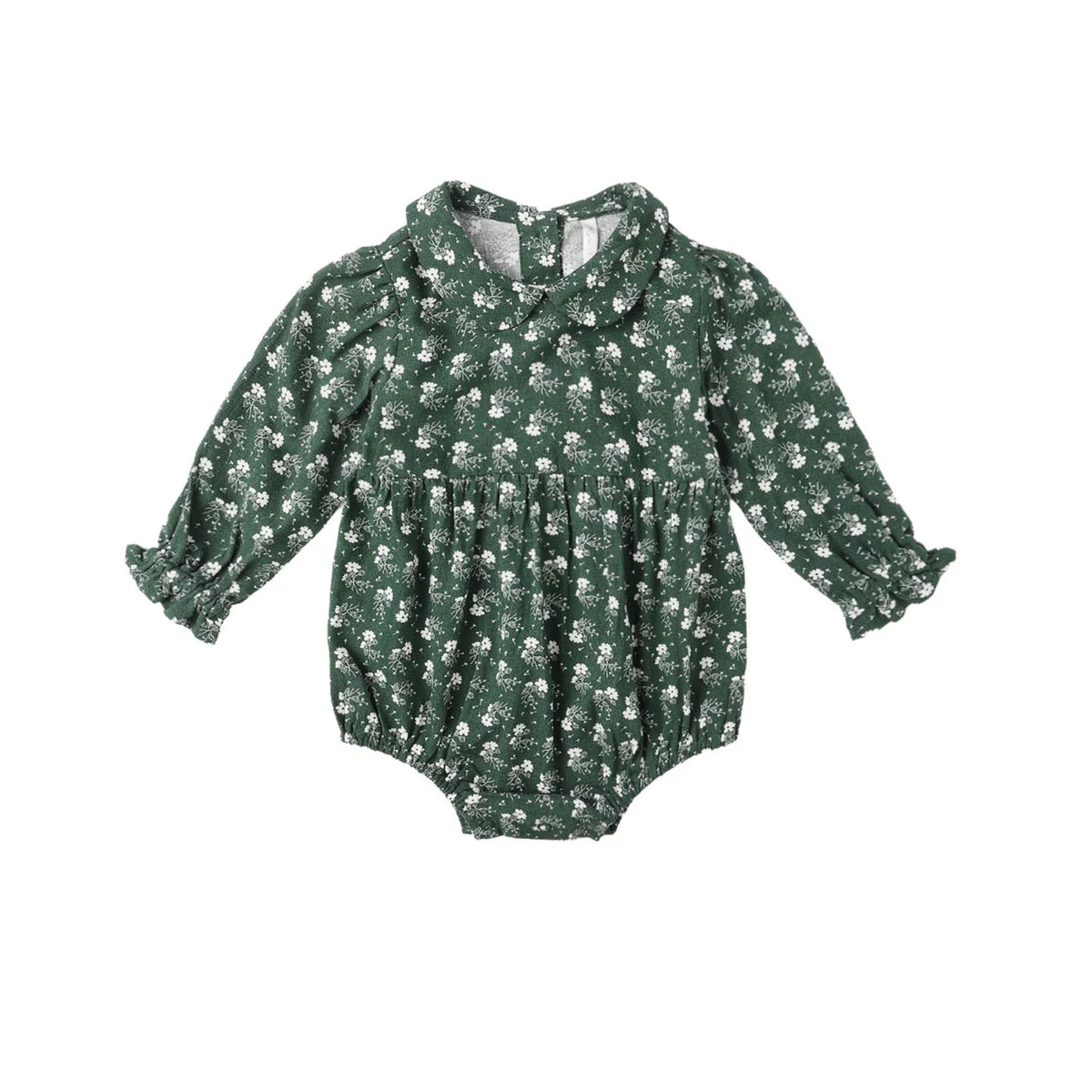 Rylee + Cru Green Ditsy | Cora Romper