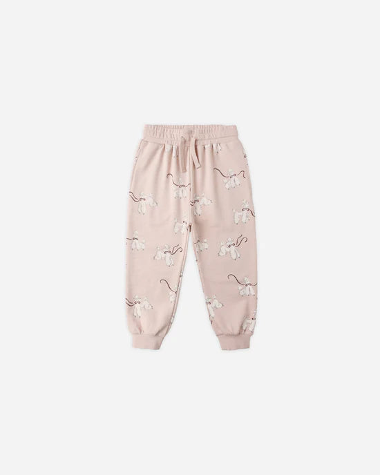 Rylee + Cru Blush Poodles | Jogger Sweatpant