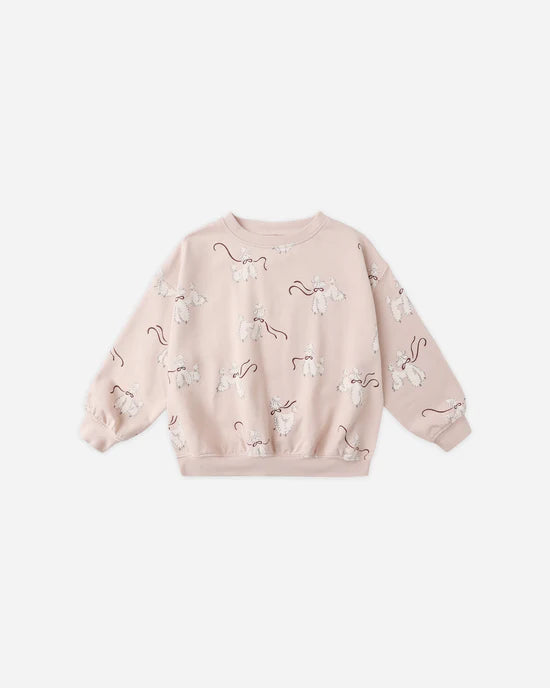 Rylee + Cru Blush Poodles | Relaxed Sweatshirt