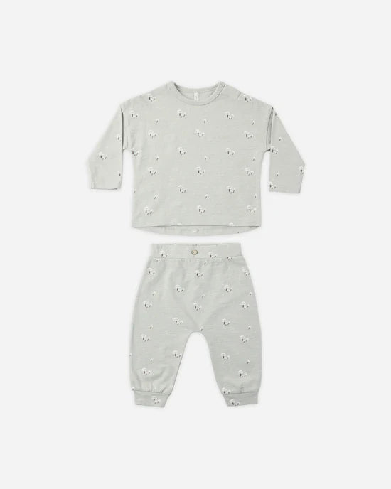 Rylee + Cru Sage Mushrooms | Long Sleeve Tee + Pant Set