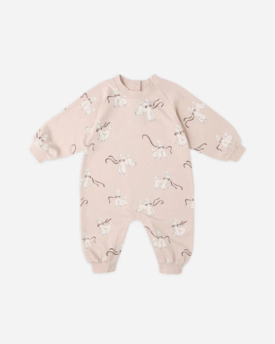Rylee + Cru Blush Poodles | Raglan Jumpsuit