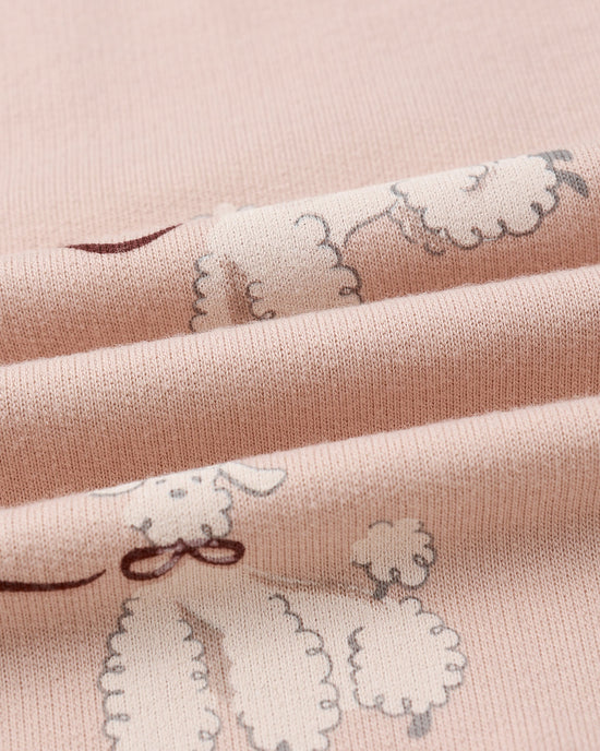 Rylee + Cru Blush Poodles | Raglan Jumpsuit