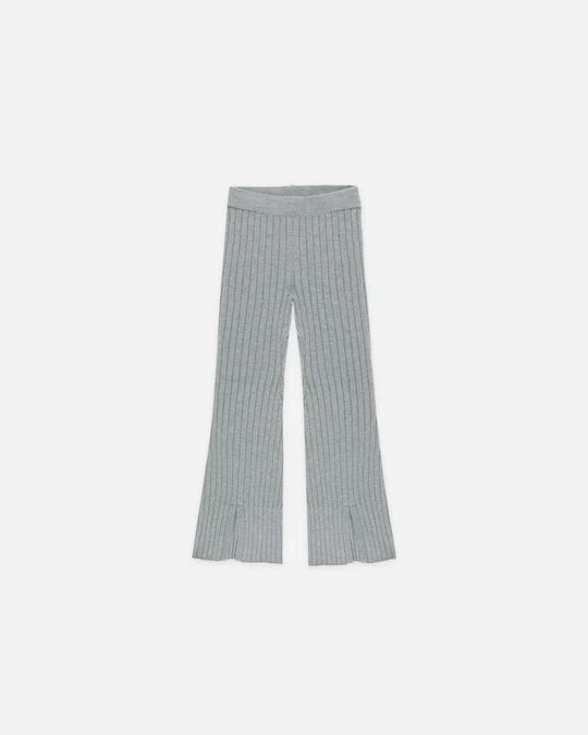 Rylee + Cru Dusty Blue | Flare Knit Pant