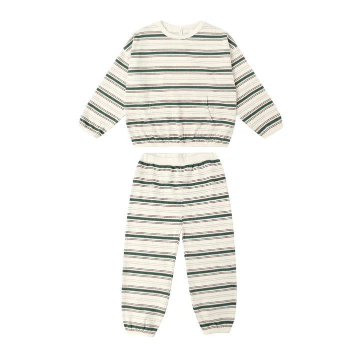 Rylee + Cru Stone Retro Stripe | Relaxed Set
