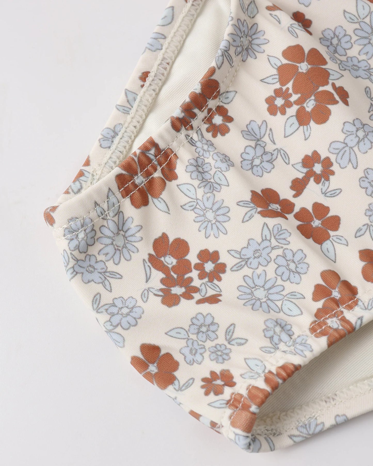 Rylee + Cru Natural Americana Floral | Maryn Rash Guard Set