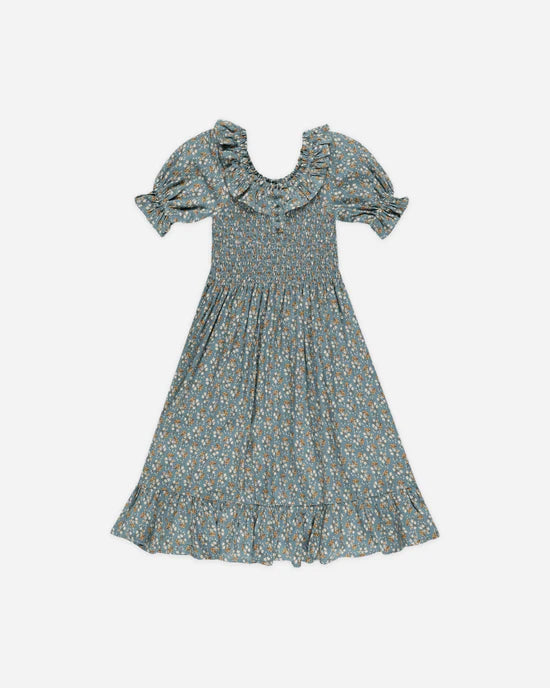 Rylee + Cru Ocean Blue Floral | Lexi Dress