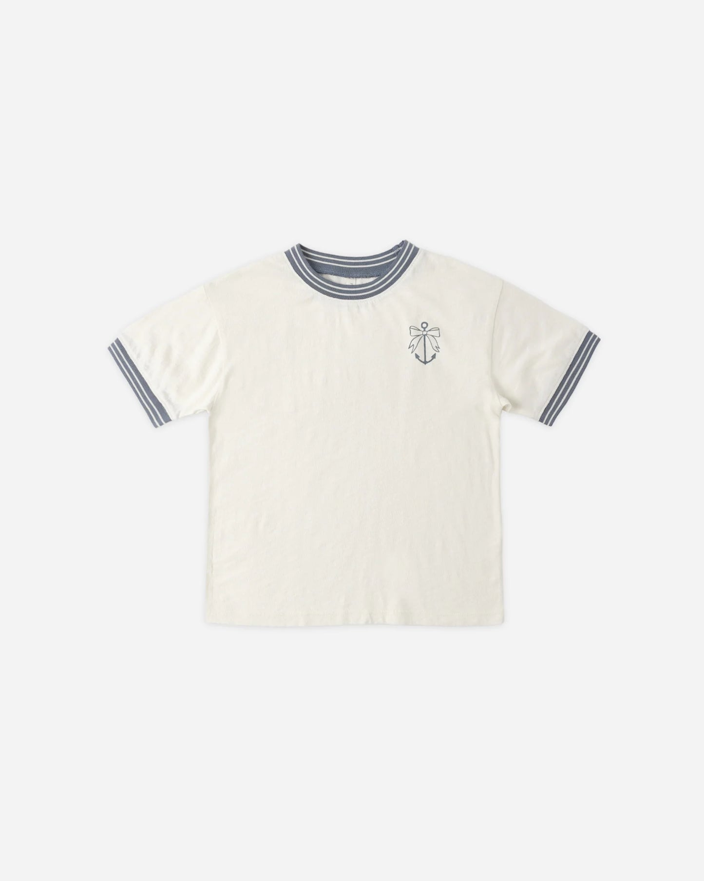 Rylee + Cru Ivory Anchor Bow | Ringer Tee