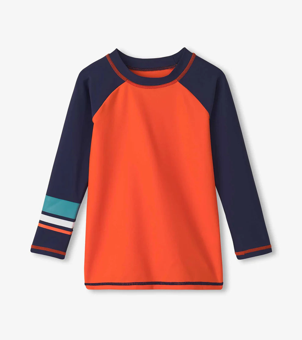 Hatley Carrot Orange | Long Sleeve Rash Guard