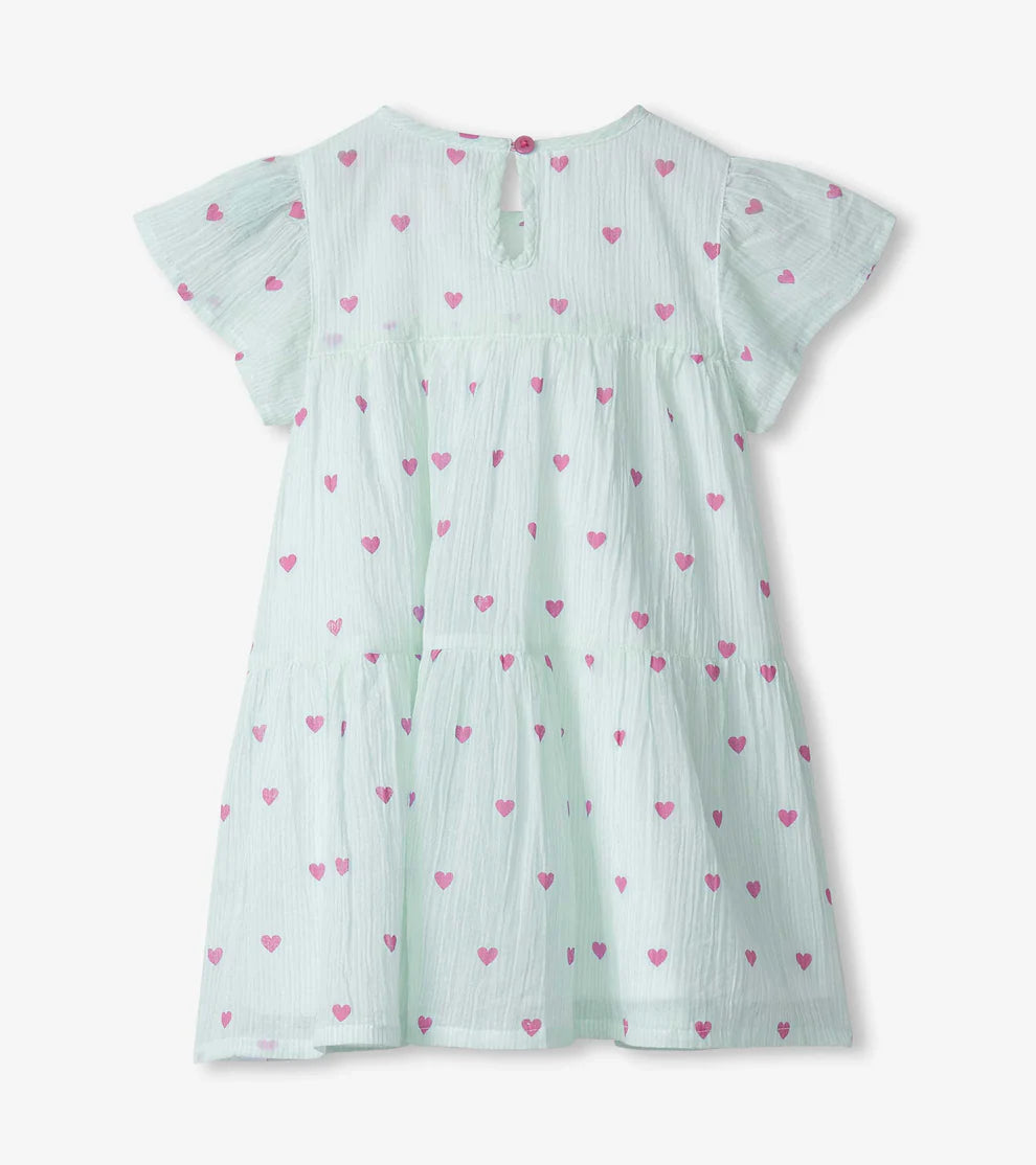Hatley Little Hearts | Woven Cake Puff Dress