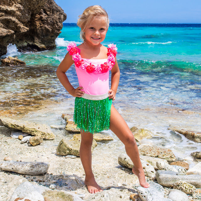 Shade Critters Light Pink | Hula Lei 1 Piece & Fringe Skirt