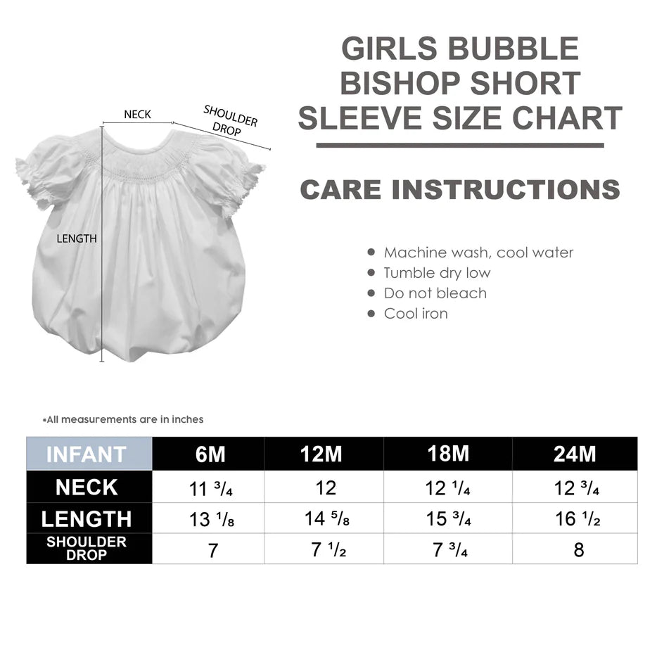 Vive La Fete OSU Orange | Smocked Gingham Bishop Bubble