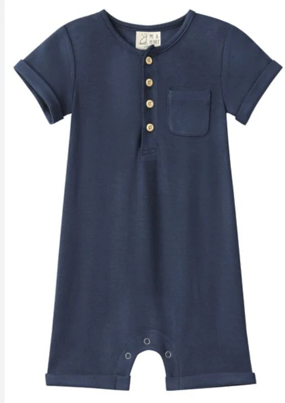 Me & Henry Navy | Camborne Romper