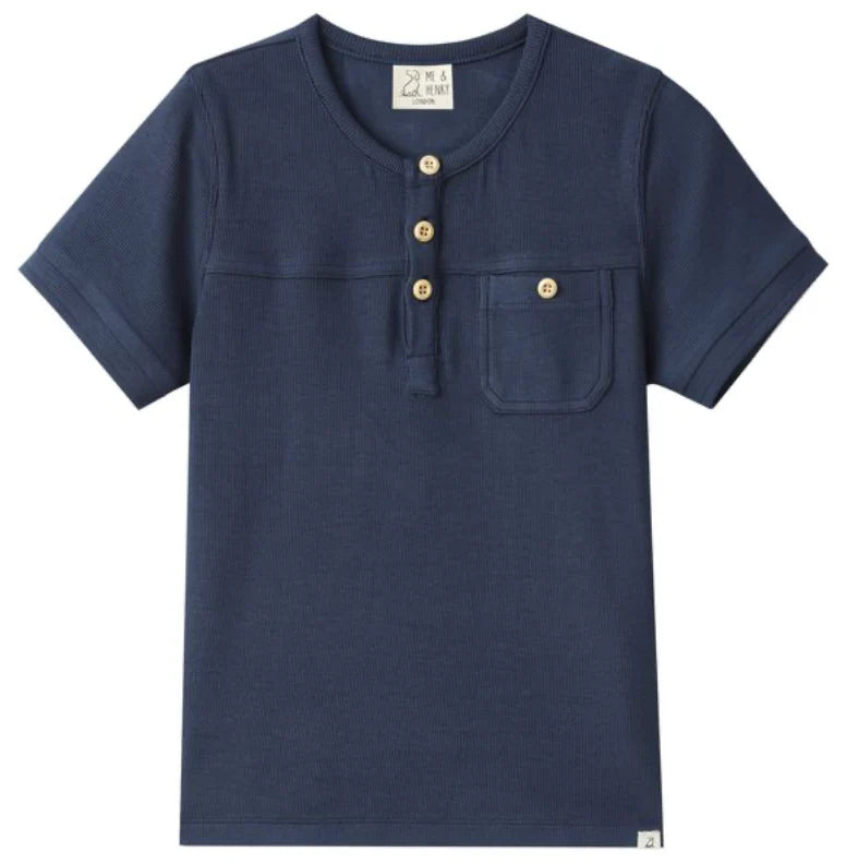 Me & Henry Navy | Boardwalk Henley Tee