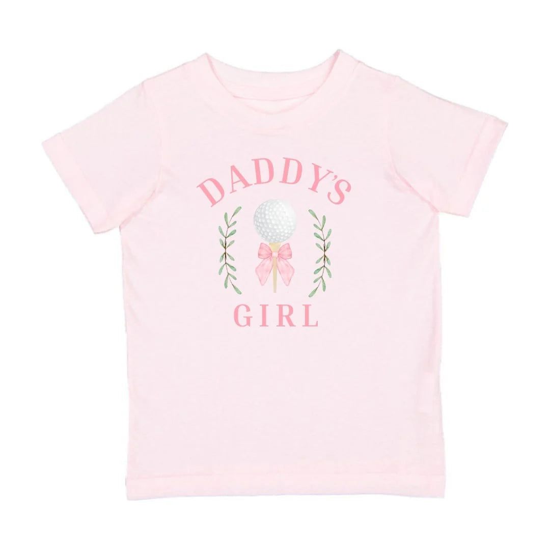 Sweet Wink Ballet Pink | Daddy's Golf Girl Short Sleeve T-Shirt