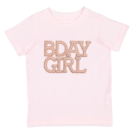 Sweet Wink Ballet Pink | Pear BDay Girl Short Sleeve T-Shirt