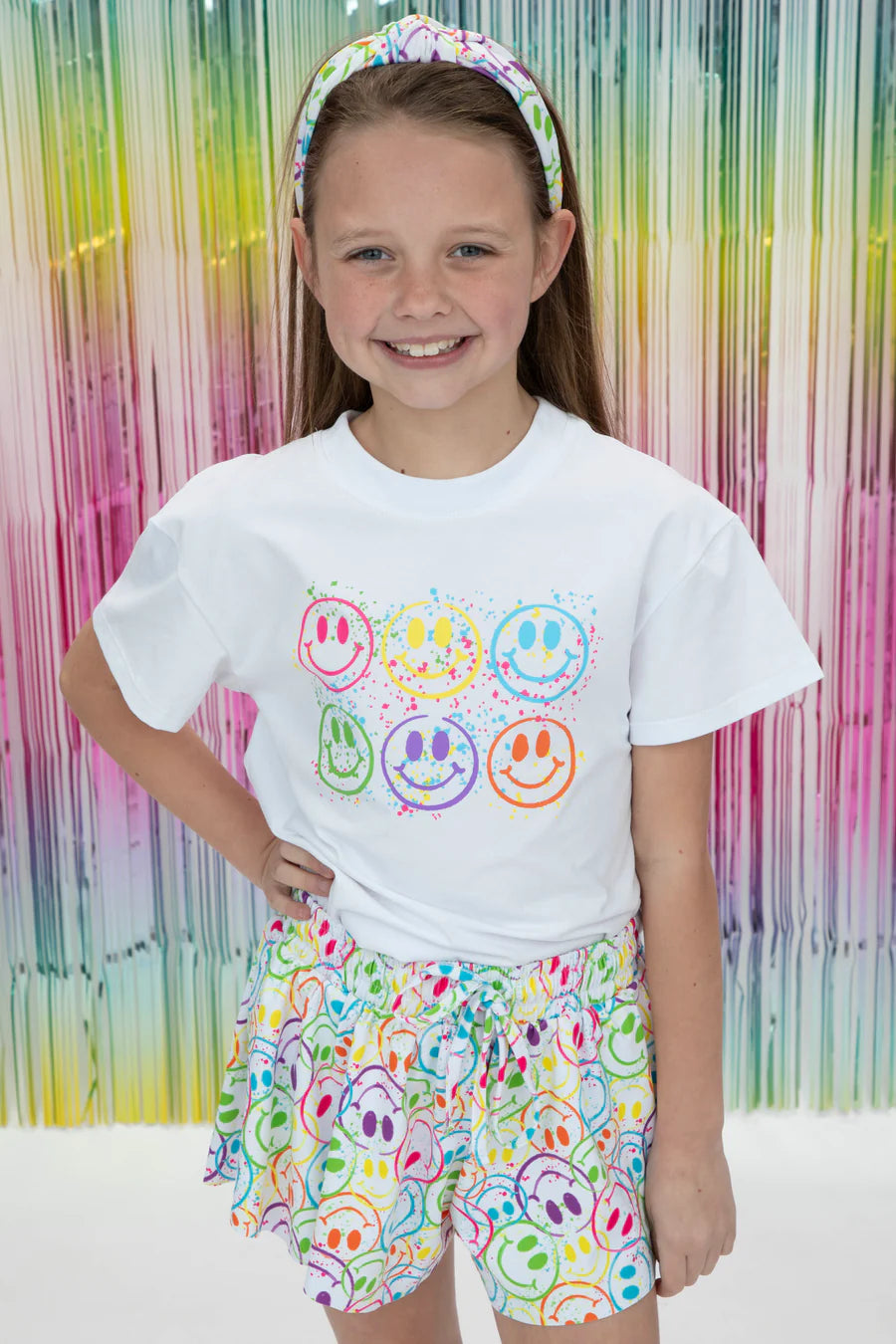 Azarhia Splatter Smiley | Butterfly Flowy Short
