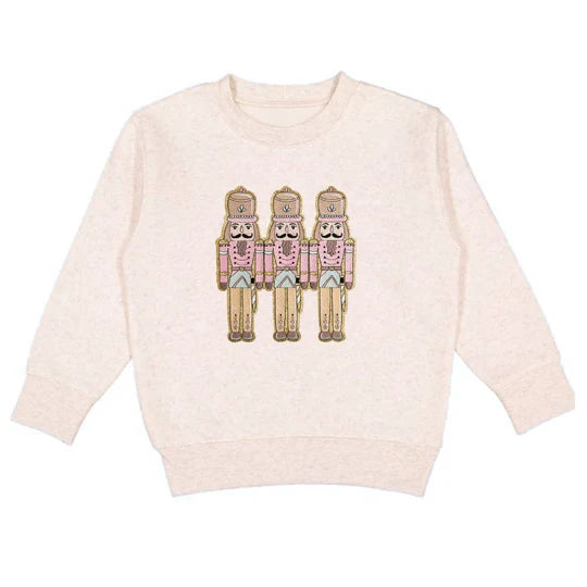 Sweet Wink Pastel | Nutcracker Patch Christmas Sweatshirt