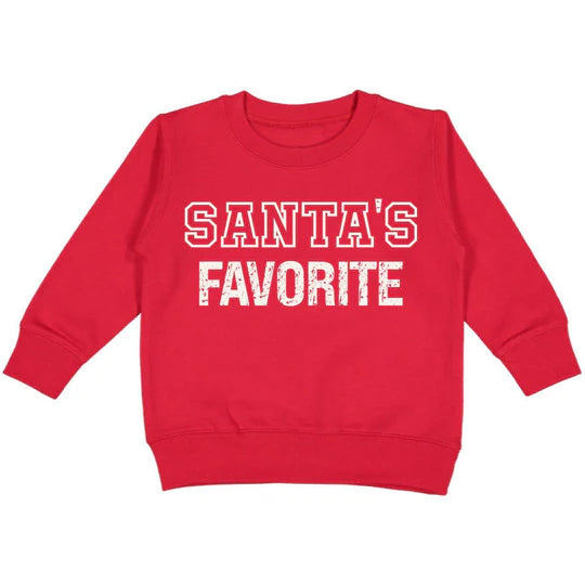 Sweet Wink Red | Santa's Favorite Christmas Sweatshirt