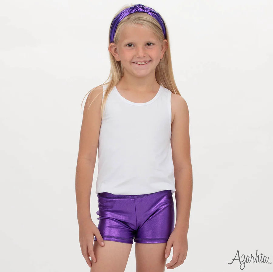 Azarhia Purple | Shimmer Top Knot Headband