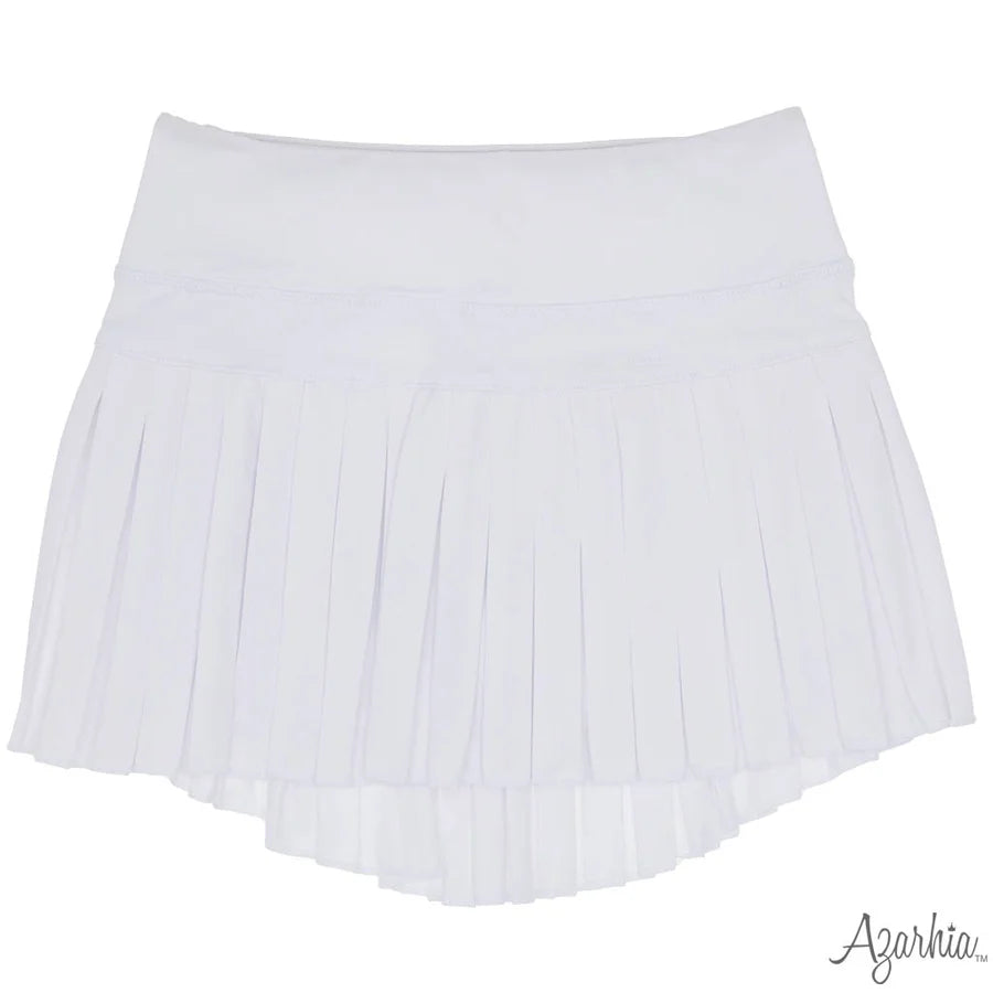Azarhia White | Solid Mini Pleated Skort