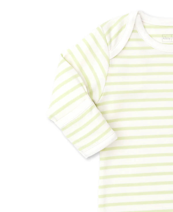 Kissy Kissy Green | Stripes Knotted Sleep Sack