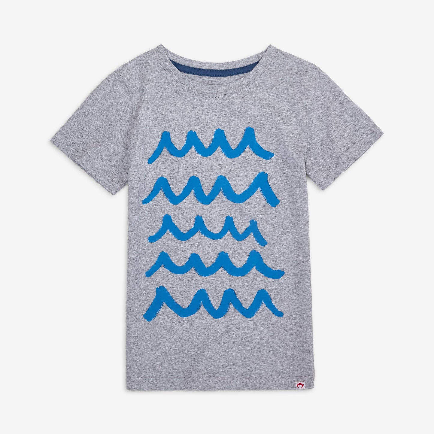 Appaman Heather Mist | Brush Waves Graphic Short Sleeve Tee