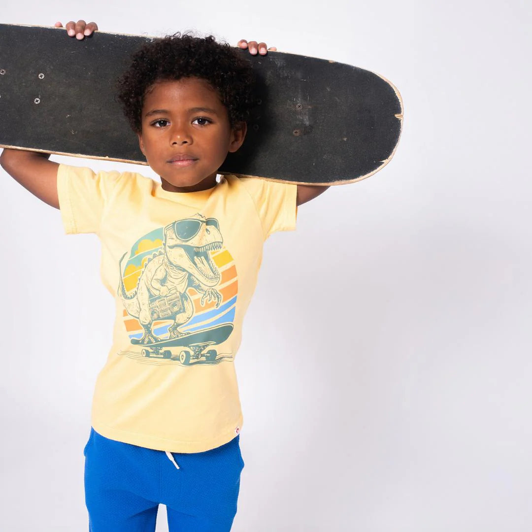 Appaman Pale Yellow | Graphic Short Sleeve Tee