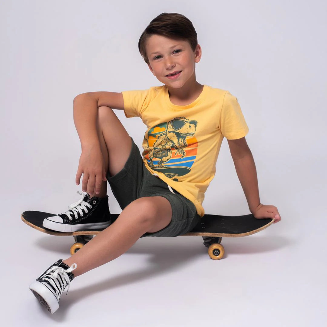 Appaman Pale Yellow | Graphic Short Sleeve Tee