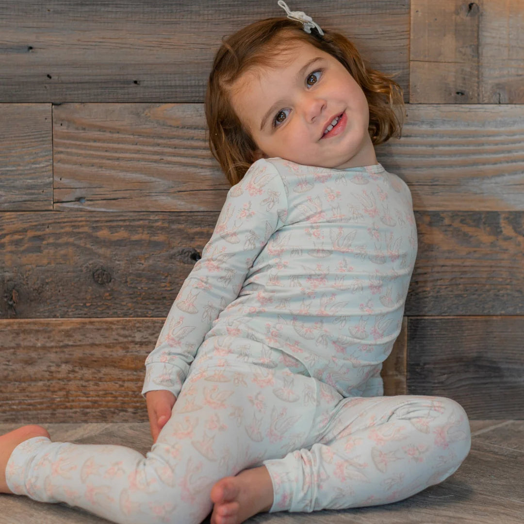 Sweet Bamboo Dancing Swans | Big Kid PJ