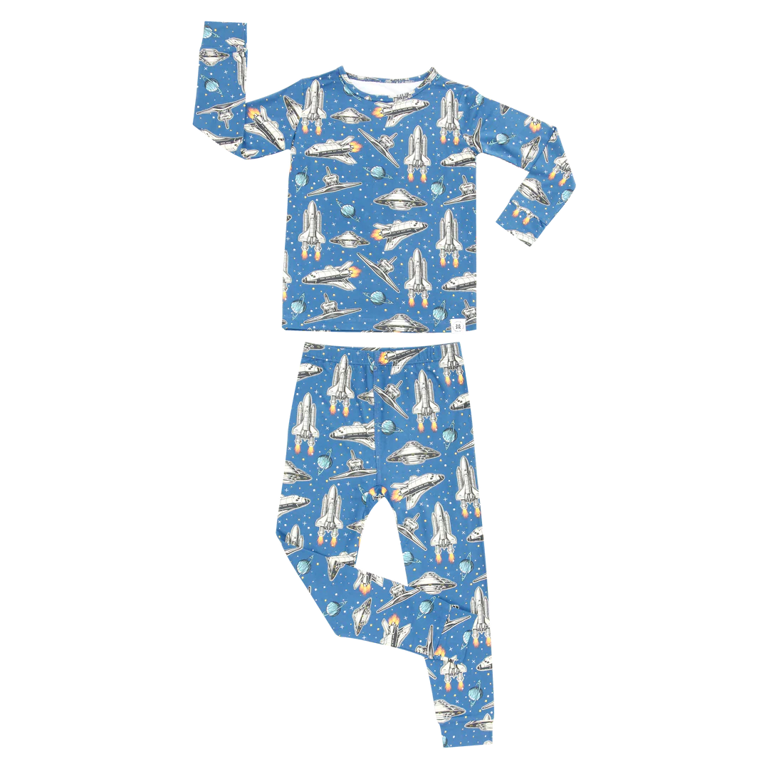 Sweet Bamboo Deep in Orbit | Big Kid PJ Set