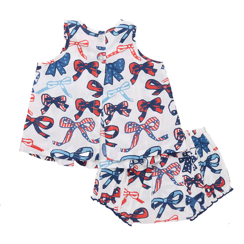 Pink Chicken Red, White, and Bows | Jaipur 2 Piece Set