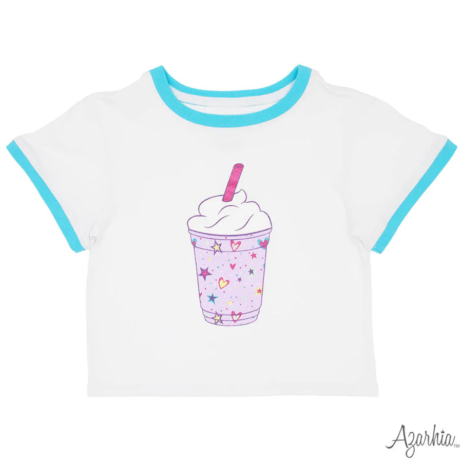Azarhia Glitter Tie Dye | Frappe on Ringer Boxy Tee
