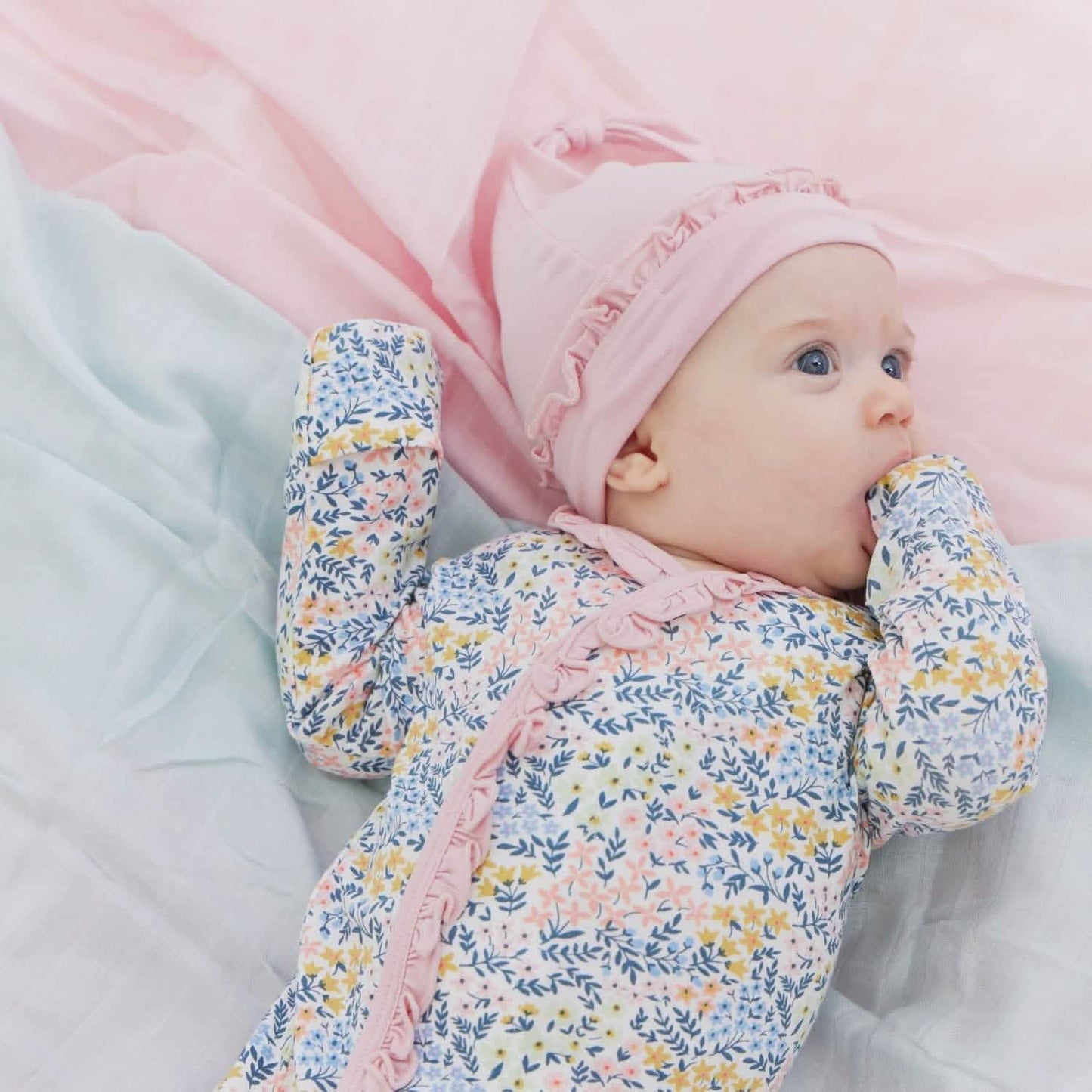 Magnetic Me Chelsea | Ruffle Placket Gown + Hat Set