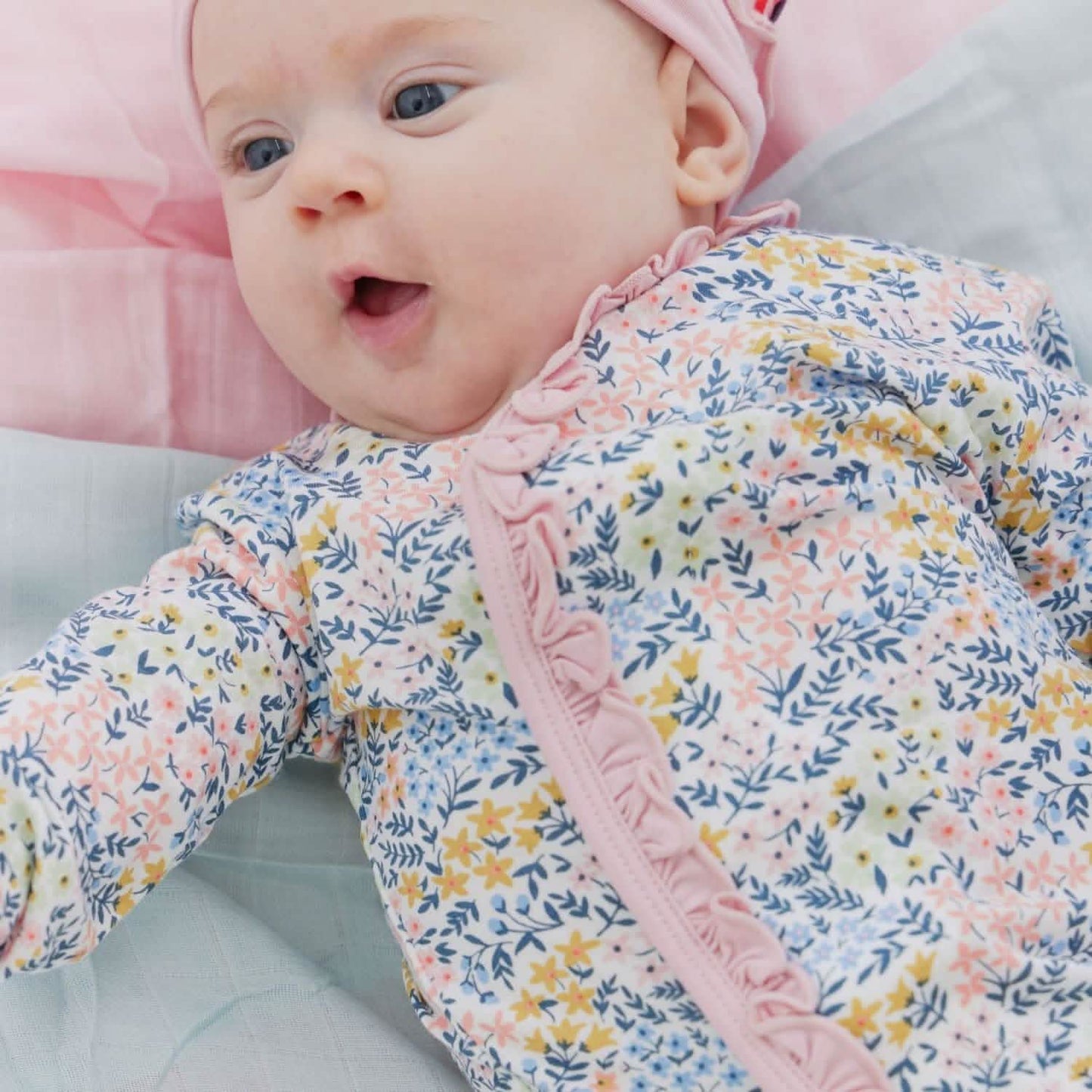 Magnetic Me Chelsea | Ruffle Placket Gown + Hat Set