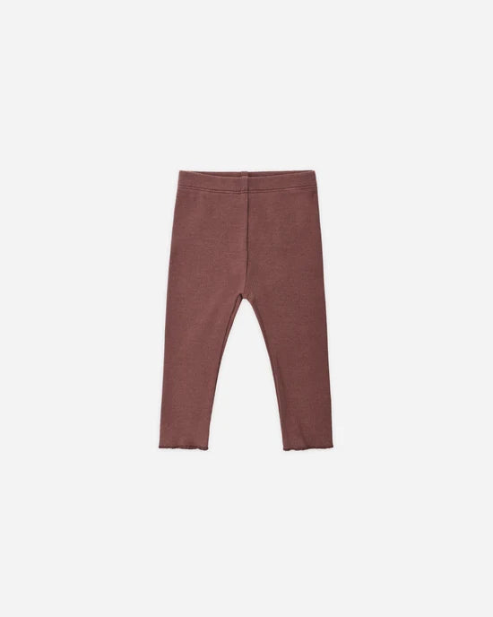 Quincy Mae Black Cherry | Ribbed Legging
