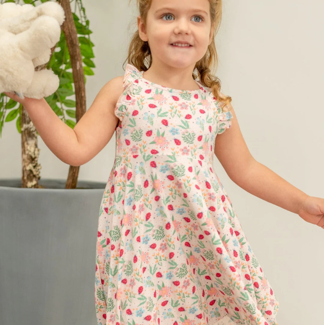 Sweet Bamboo Ladybug Garden | Racerback Dress