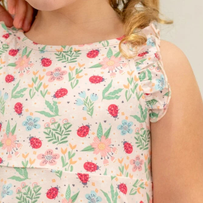 Sweet Bamboo Ladybug Garden | Racerback Dress