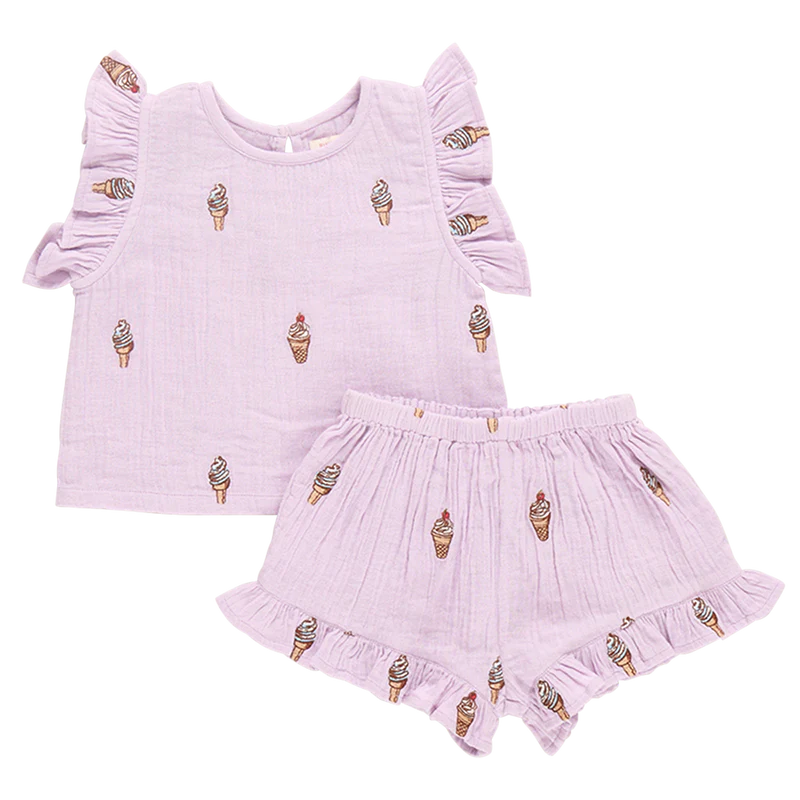 Pink Chicken Lavender Soft Serve | Roey 2-Piece Set
